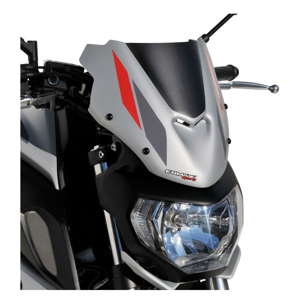 ermax yamaha MT07 2018 2019 2020 tête de fourche saute vent peint 1 couleur bicolore ou tricolore