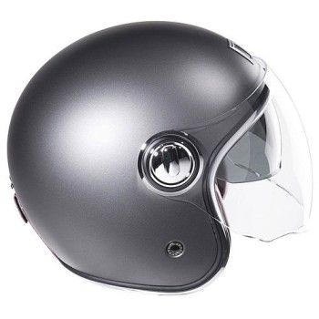 NOX vintage jet helmet moto scooter HERITAGE matt titanium