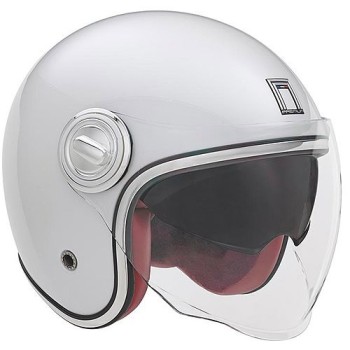 NOX vintage jet helmet moto scooter HERITAGE gloss white