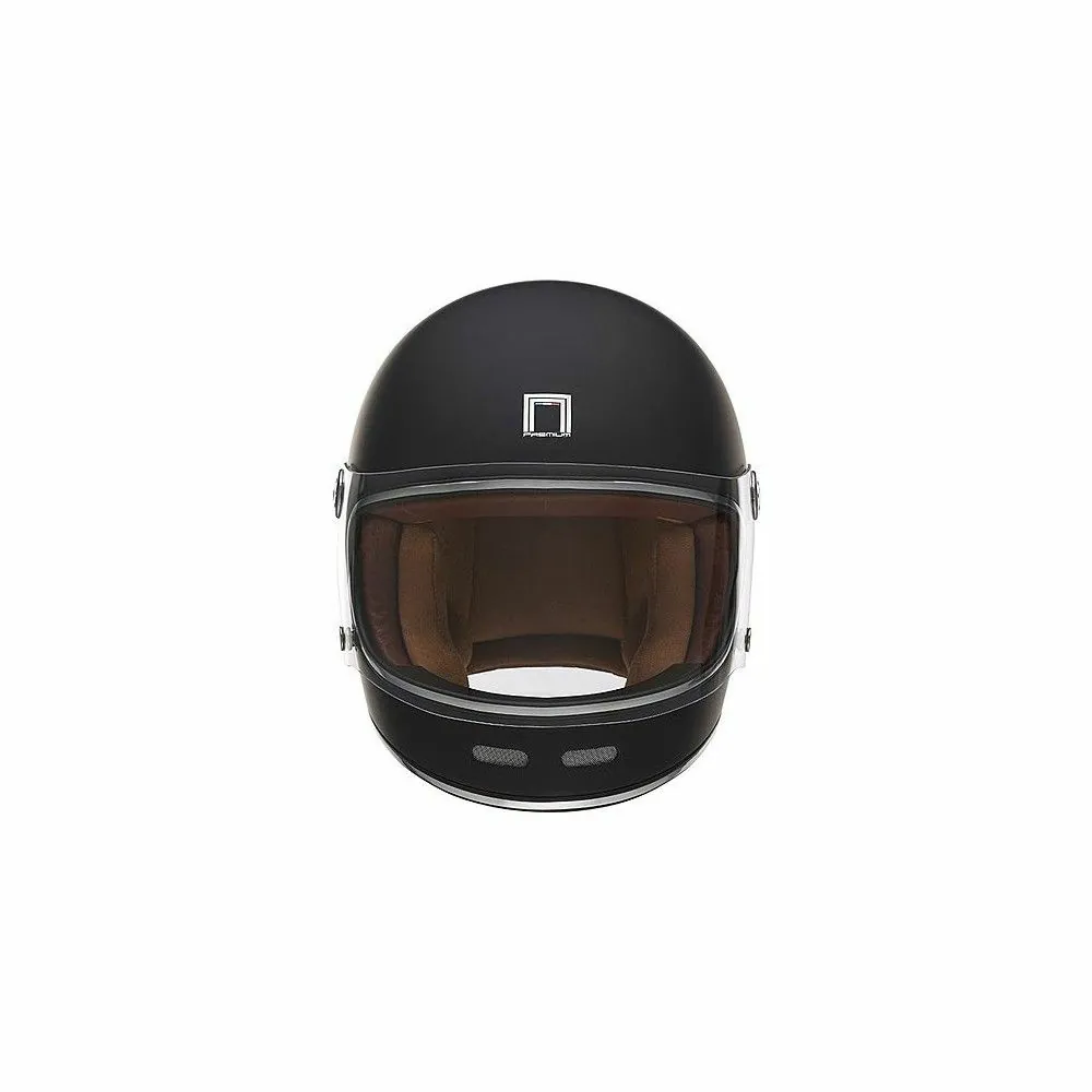 NOX casque intégral vintage FIBRE moto scooter REVENGE noir mat