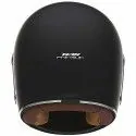 NOX casque intégral vintage FIBRE moto scooter REVENGE noir mat