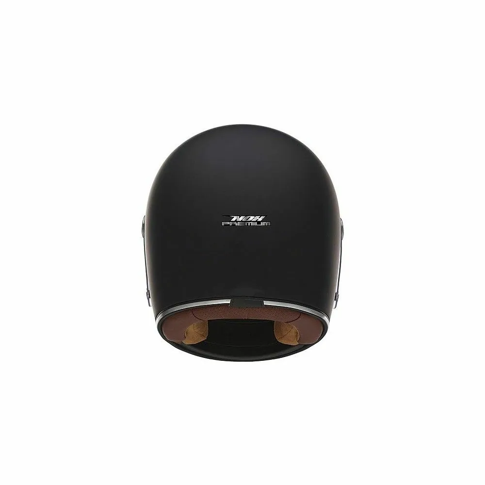NOX motorcycle scooter vintage FIBER integral helmet REVENGE matt black