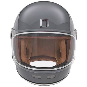 NOX motorcycle scooter vintage FIBER integral helmet REVENGE gloss grey
