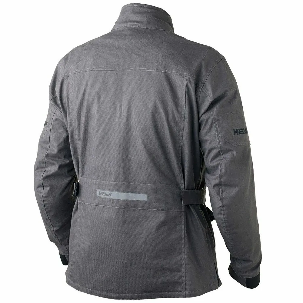 HEVIK motorcycle scooter PORTLAND all seasons man textile waterproof jacket grey PROMO