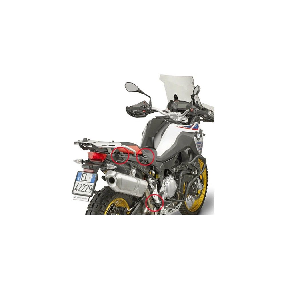 GIVI PLR5127 quick support for luggage side case GIVI MONOKEY pour BMW F750 GS 2018 2021 