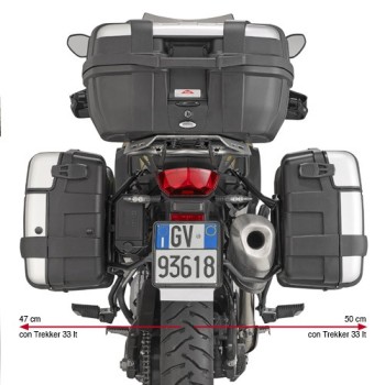 GIVI PLR5127 quick support for luggage side case GIVI MONOKEY pour BMW F750 GS 2018 2021 