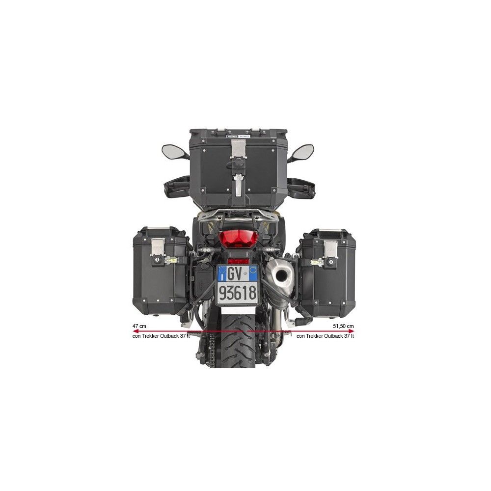 GIVI PL5127CAM support valises latérales Trekker Outback MONOKEY CAM-SIDE BMW F750 GS 2018 2021 