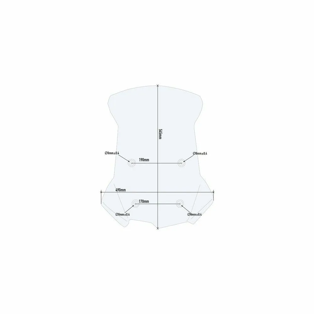 GIVI bmw F750 GS 2018 2020 HP windscreen D5127ST - 54.50cm high