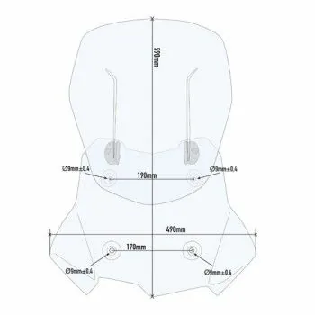 GIVI BMW F850 GS 2018 2020 HP AIRFLOW windscreen AF5127 - adjustable high