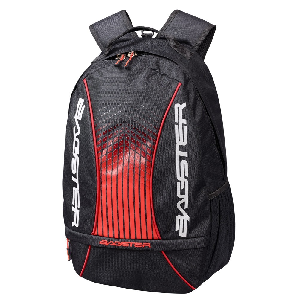 BAGSTER sac à dos moto scooter PLAYER EVO noir-rouge 18L - XSD231