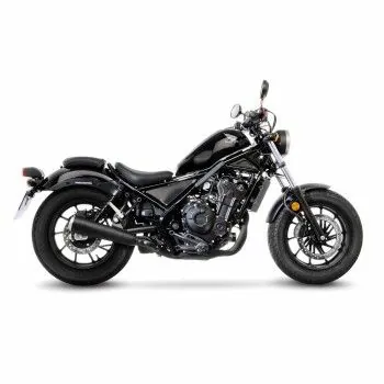 LEOVINCE Honda CMX 300 / 500 REBEL / 2017 2025 CLASSIC RACER BLACK vintage silencer EURO5+ - 15006B