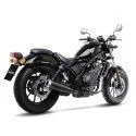 LEOVINCE Honda CMX 300 / 500 REBEL / 2017 2025 CLASSIC RACER BLACK vintage silencer EURO5+ - 15006B