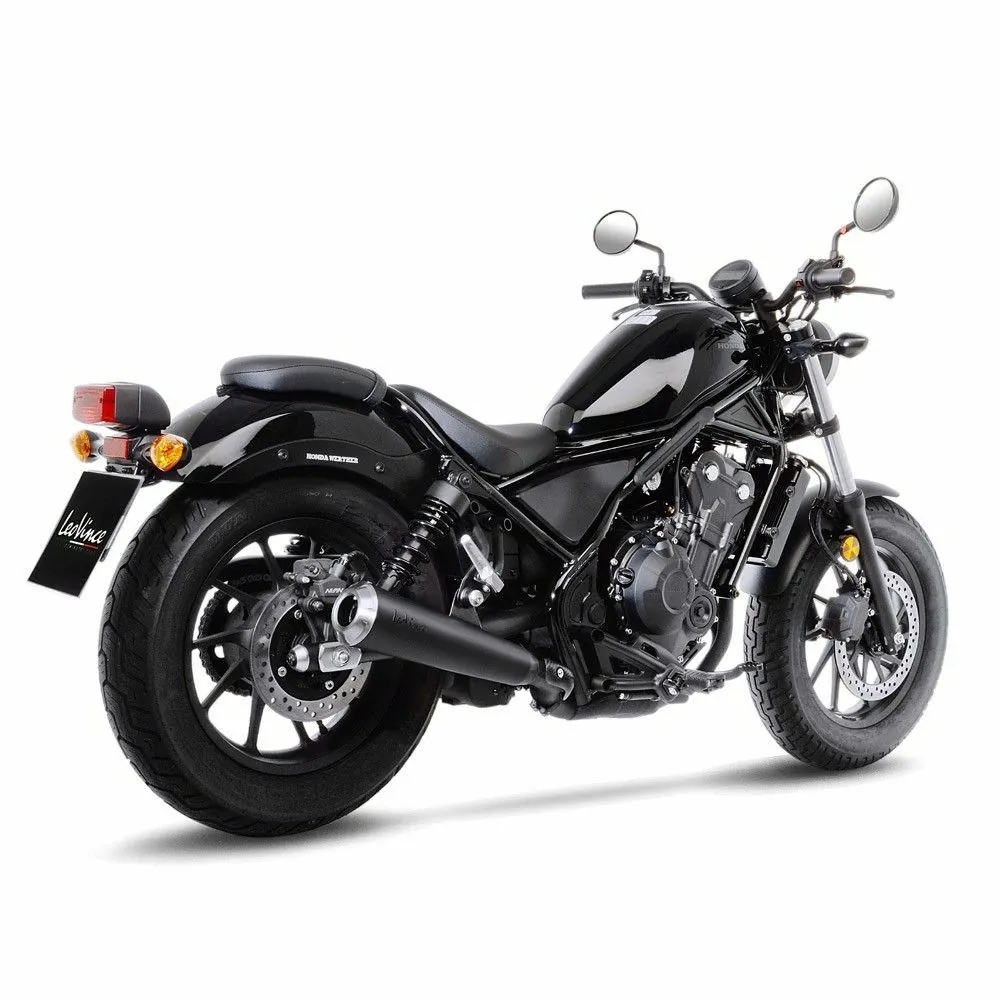 LEOVINCE Honda CMX 300 / 500 REBEL / 2017 2025 CLASSIC RACER BLACK vintage silencer EURO5+ - 15006B