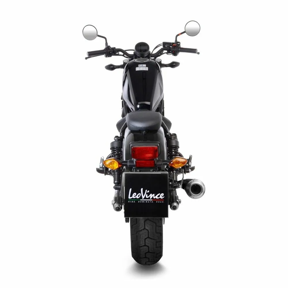 LEOVINCE Honda CMX 300 / 500 REBEL / 2017 2025 CLASSIC RACER BLACK vintage silencer EURO5+ - 15006B
