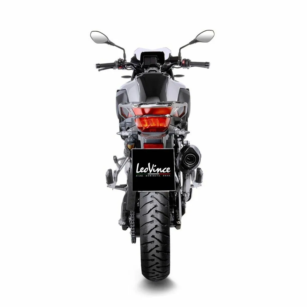 LEOVINCE BMW F750 GS / F850 GS / 2018 2023 NERO BLACK EVO II pot d'échappement Hom EURO 4 14055