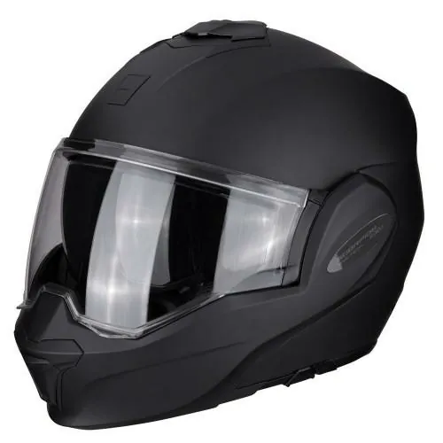 SCORPION casque intégral modulable EXO-TECH EVO SOLID Noir mat
