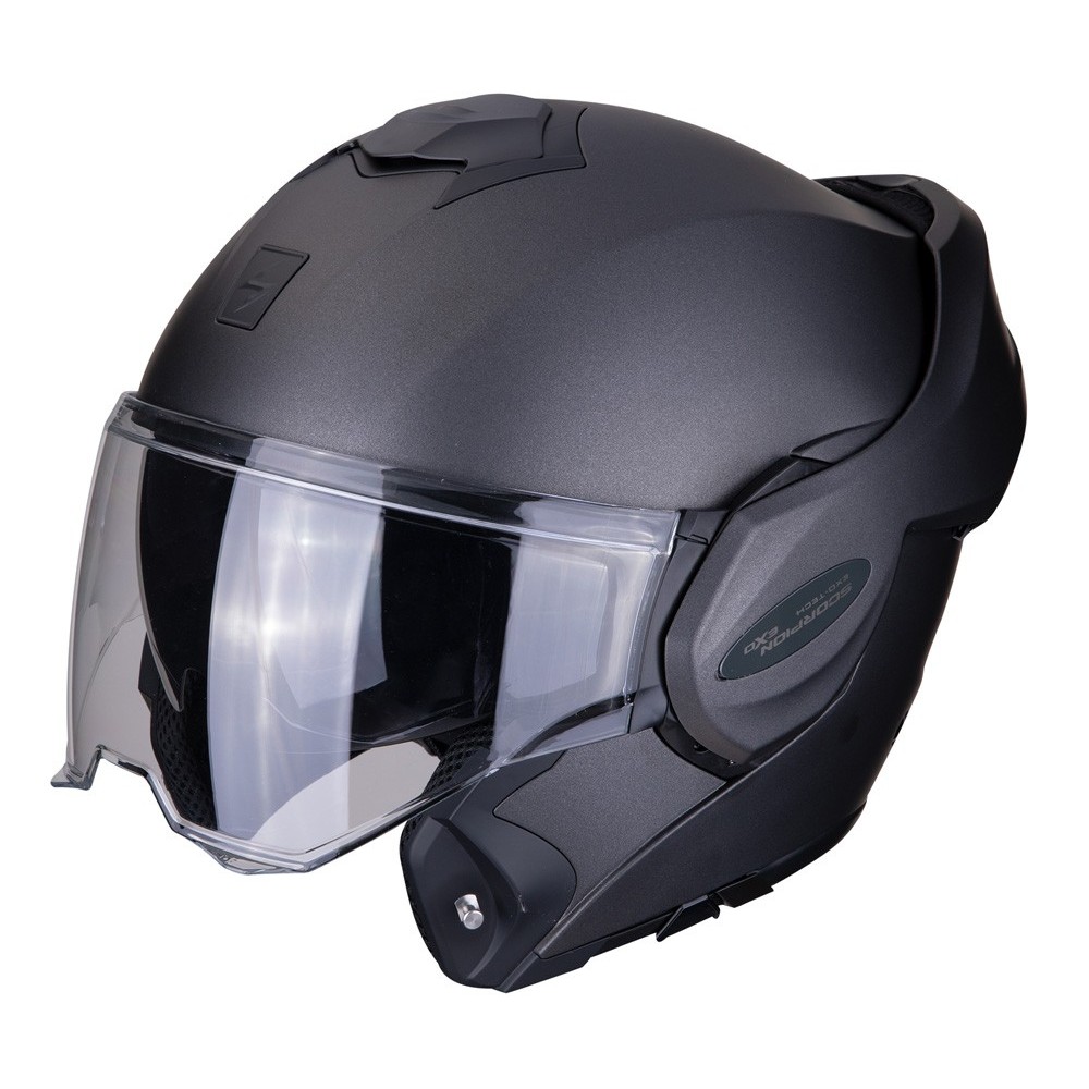 SCORPION EXO-TECH full-face modular helmet SOLID matt Anthracite