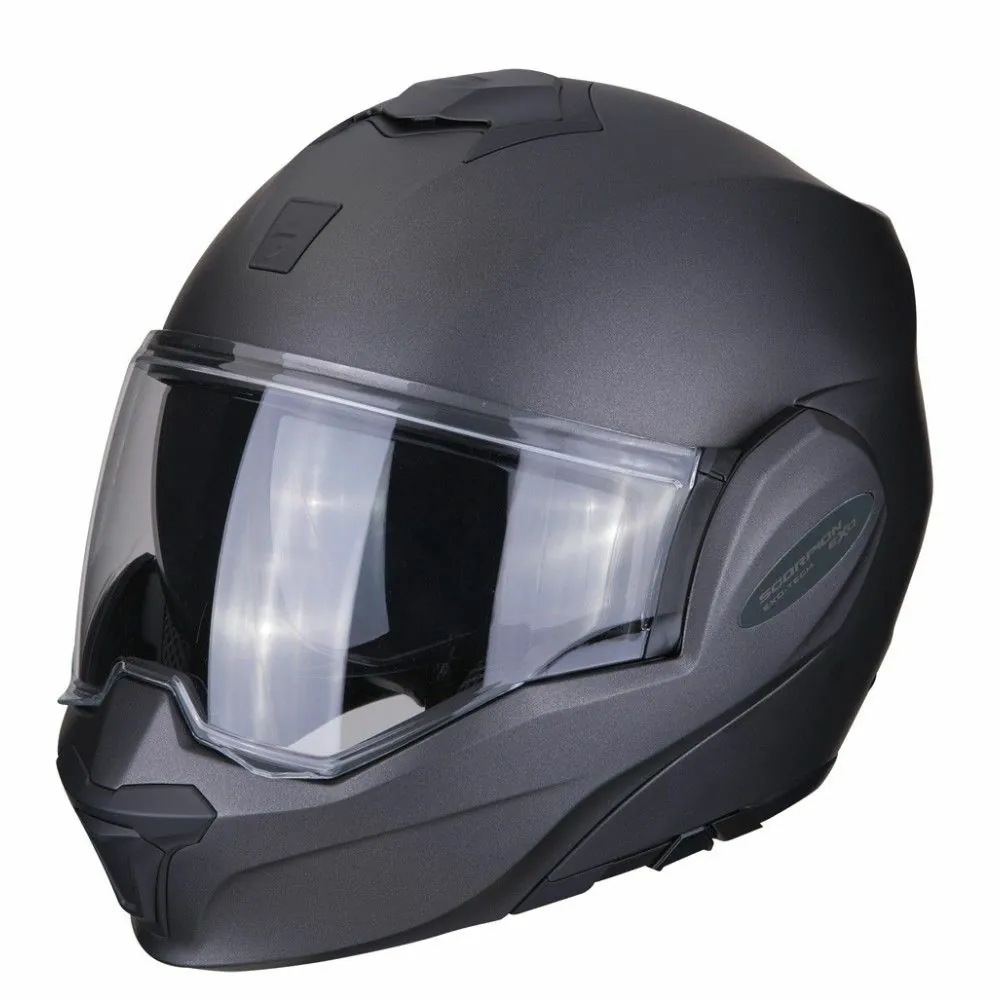 SCORPION EXO-TECH full-face modular helmet SOLID matt Anthracite