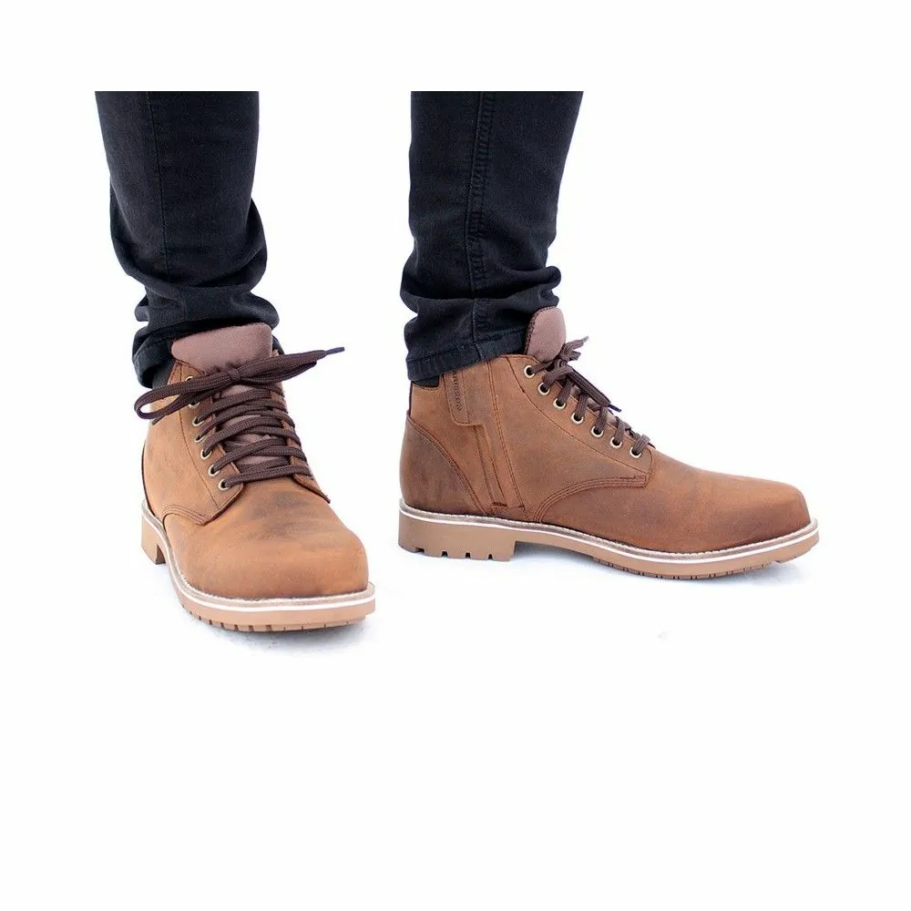 HARISSON moto scooter sport road urban man CUSTER COMMANDO sneakers waterproof brown
