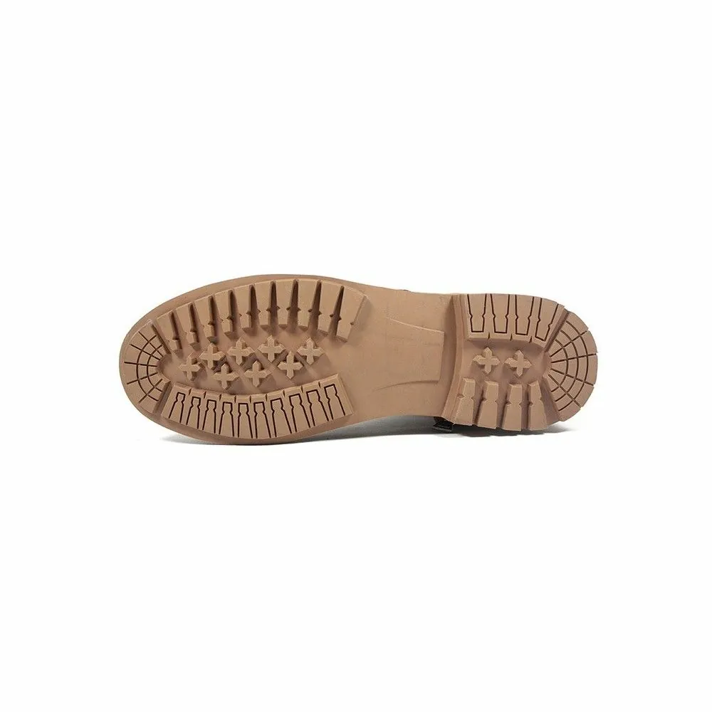HARISSON baskets chaussures moto scooter route sport ville homme CUSTER COMMANDO étanche marron