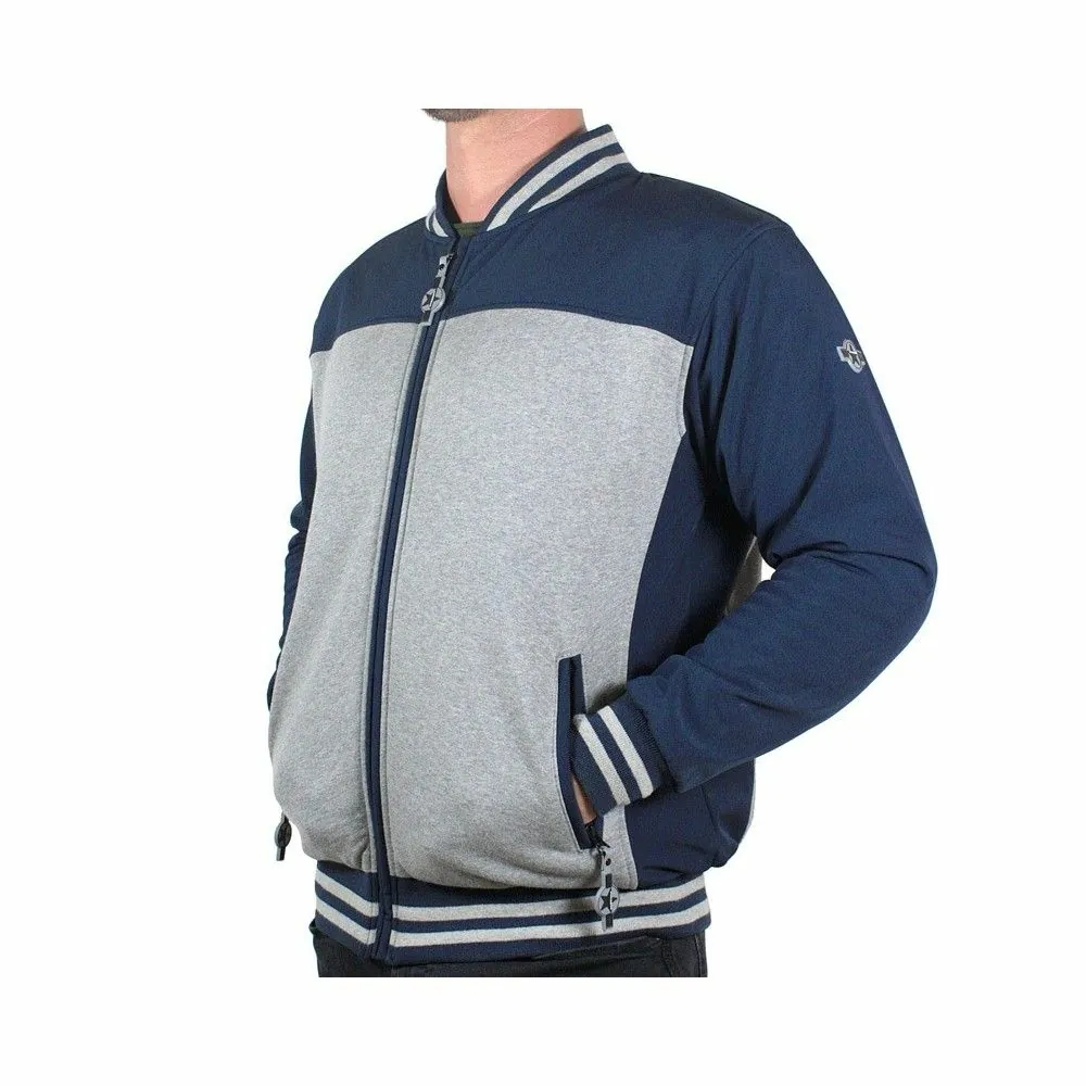 HARISSON motorcycle TEDDY BEAR sportswear man sweat urban jacket blue-grey