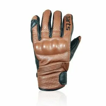 CHAFT PRIDE man summer vintage motorcycle scooter leather gloves EPI brown