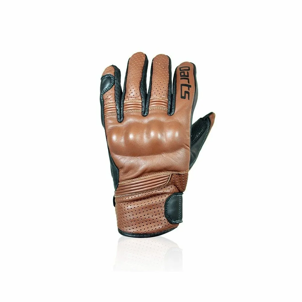 CHAFT PRIDE man summer vintage motorcycle scooter leather gloves EPI brown