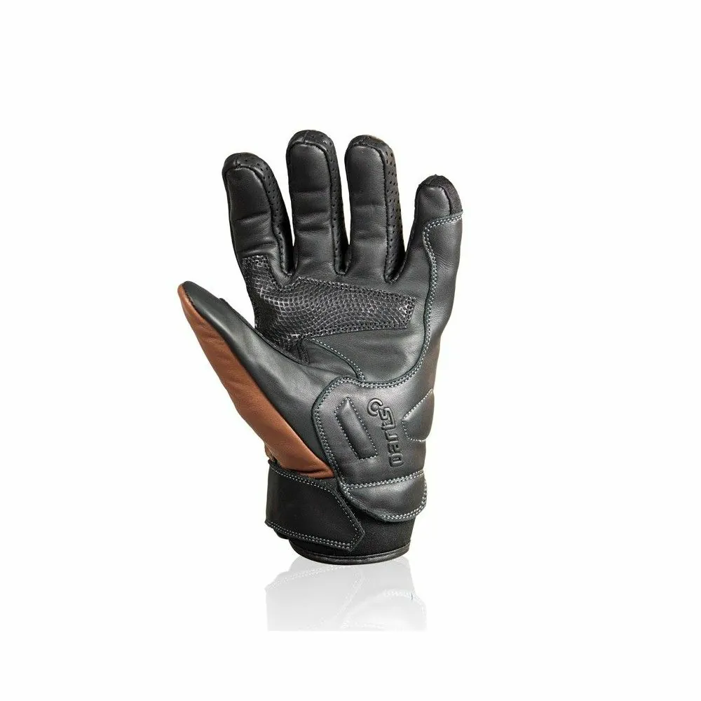 CHAFT gants PRIDE cuir vintage moto scooter été homme EPI marron