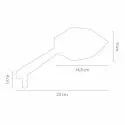 CHAFT rétroviseur universel réversible SKYLINE pour moto Homologué