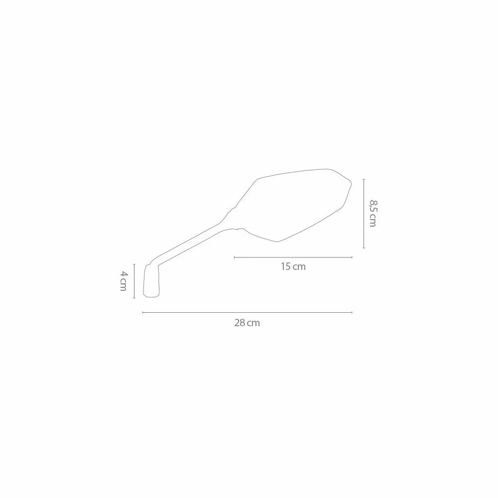 CHAFT Universal VISION rear-view mirror with indicator for motorcycle CE approved