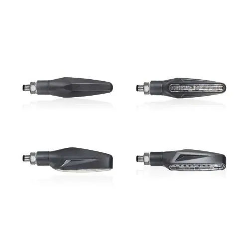 CHAFT pair of universal sequential led STEMER indicators CE approved for motorcycle - IN1105