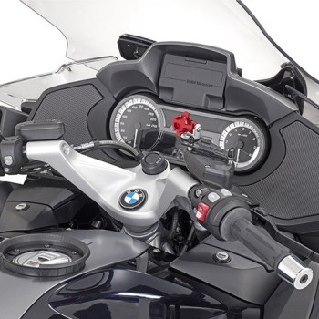 GIVI support universel S903A pour GPS & smartphone sur moto scooter fixation couvercle bocal liquide de frein embrayage