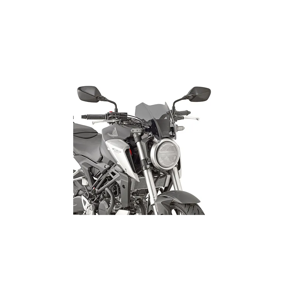 GIVI Honda CB 125 300 R 2018 2019 windscreen A1164 - 21cm high