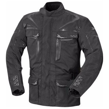 IXS motorcycle BLADE all seasons man textile waterproof jacket black PROMO