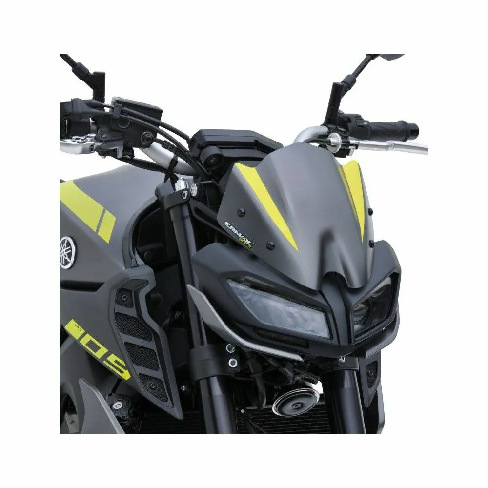 ermax yamaha MT09 2017 2020 tête de fourche saute vent 22cm BRUT A PEINDRE