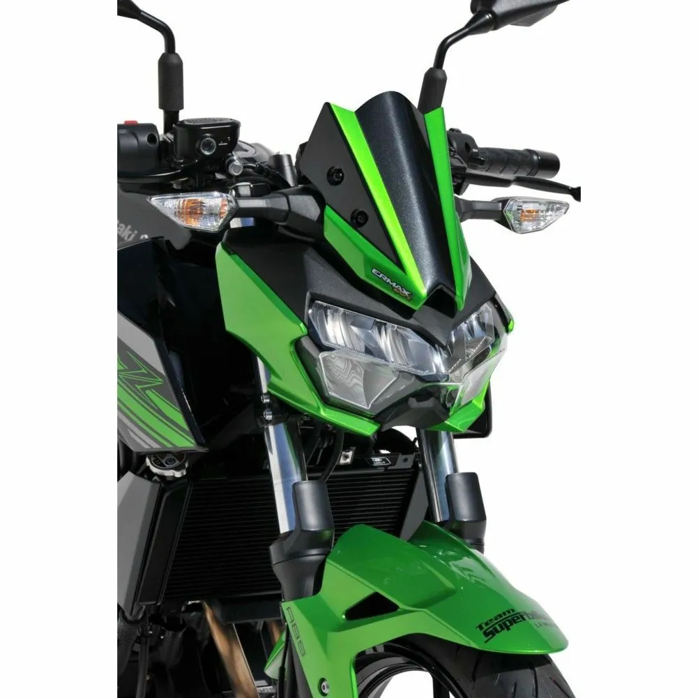 ermax Kawasaki Z400 2019 2020 tête de fourche saute vent BRUT A PEINDRE