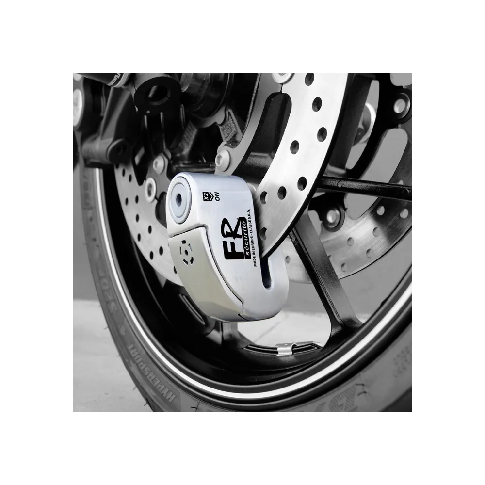 CHAFT FR SECURITE Antivol bloque disque moto scooter avec alarme FR14 INOX - SRA - AV241