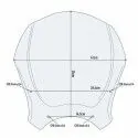 GIVI Honda CMX 500 REBEL 2017 2019 windscreen 140A - 35cm high