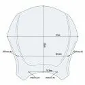 GIVI Yamaha XSR 700 2016 2018 windscreen 140S - 35cm high
