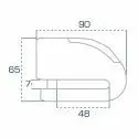 CHAFT FR SECURITE Antivol bloque disque moto scooter avec alarme FR14 INOX - SRA - AV241