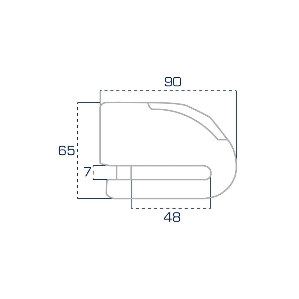 CHAFT FR SECURITE Antivol bloque disque moto scooter avec alarme FR14 INOX - SRA - AV241