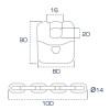 CHAFT FR SECURITE Antivol chaine moto L 1.20m - SRA NF FFMC - AV185