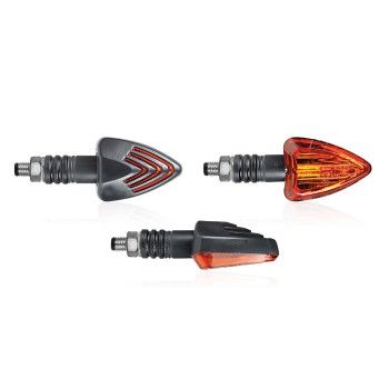 CHAFT pair of universal bulb GUNNER indicators CE approved for motorcycle