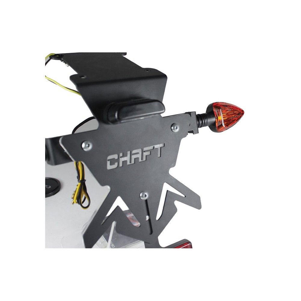 CHAFT paire de clignotants moto universels GUNNER à ampoule HOMOLOGUE CE