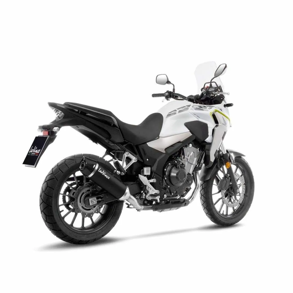 LEOVINCE HONDA CB500 F / X / CBR 500 R / 2019 2023 NERO BLACK exhaust EURO4/5 14058