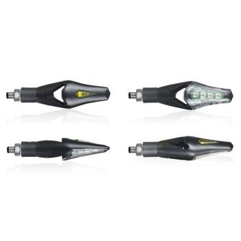 CHAFT pair of universal led HECKER indicators CE approved for motorcycle