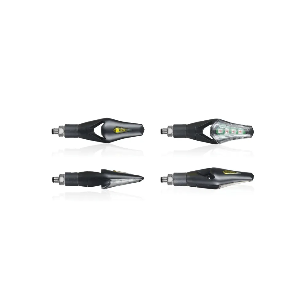 CHAFT pair of universal led HECKER indicators CE approved for motorcycle