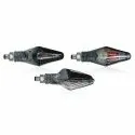 CHAFT paire de clignotants moto universels SLIVER à ampoule HOMOLOGUE CE