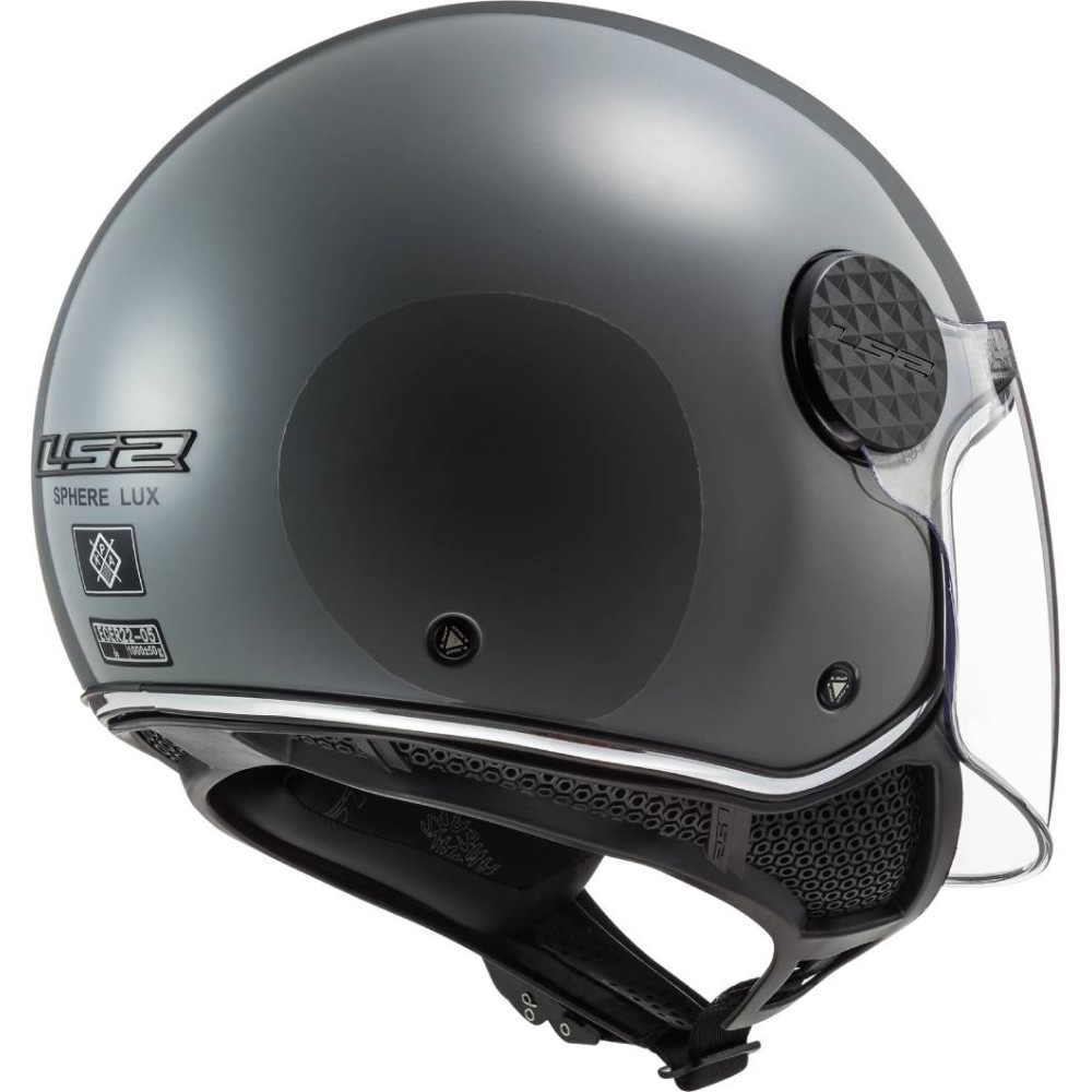 LS2 OF558 SPHERE LUX SOLID jet helmet motorcycle scooter gloss nardo grey