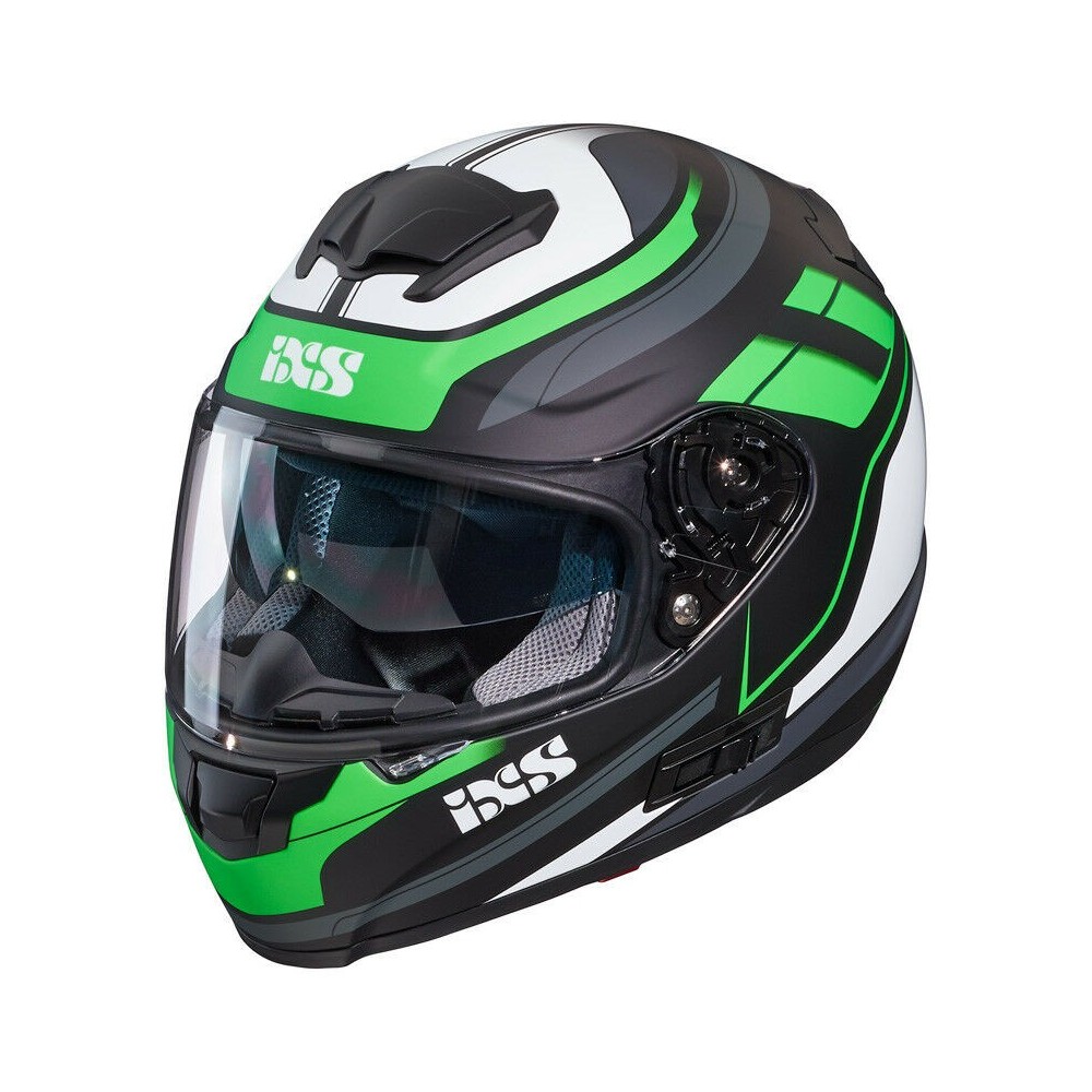 IXS casque moto intégral HX215 2.0 noir-vert mat